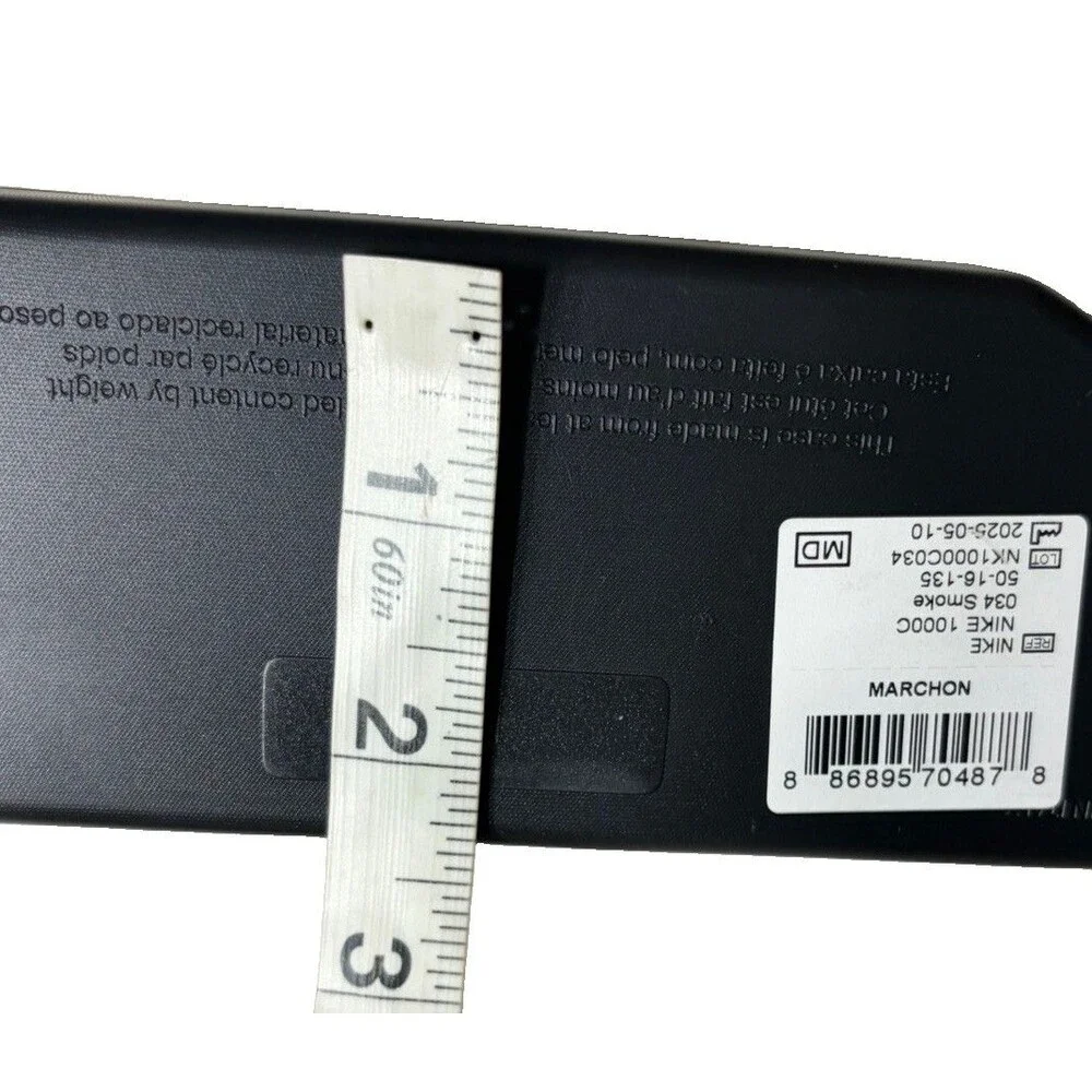 Nike Vision Black Hard Shell Eyeglasses Sunglasses Case Swoosh Logo New